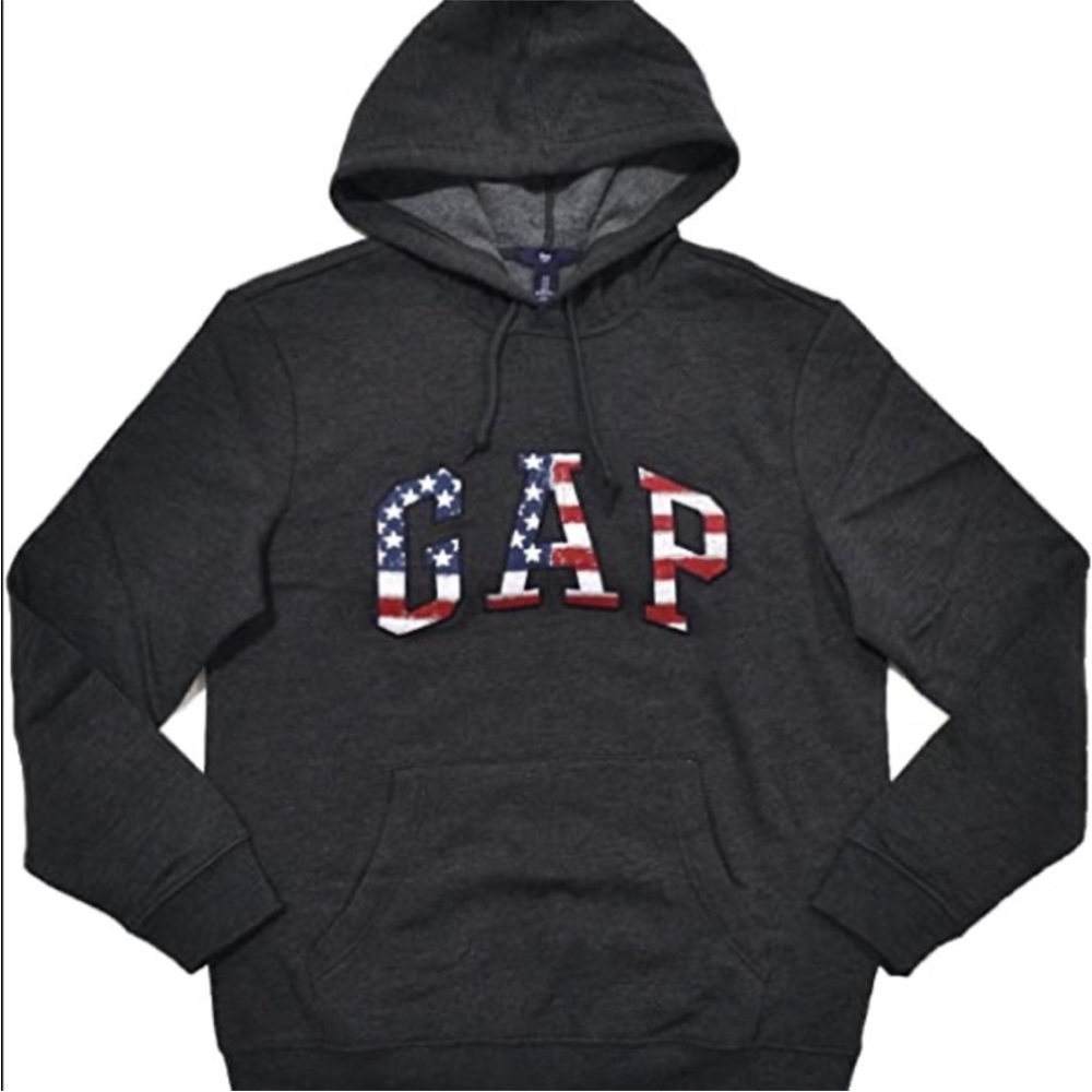 GAP Spell Out Hoodie American Flag - XS